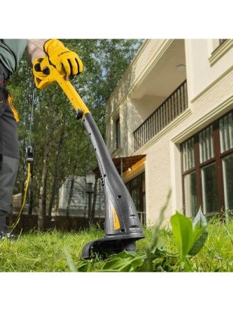 Триммер электрический TE-350, 350 Вт, 260 мм, катушка полуавтомат Denzel по цене 2 030 руб. купить в Воронеже.