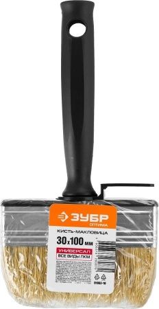 Кисть-макловица ЗУБР ″ОПТИМА″, светлая щетина, пластмассовый корпус, 30х100мм по цене 131 руб. купить в Воронеже.