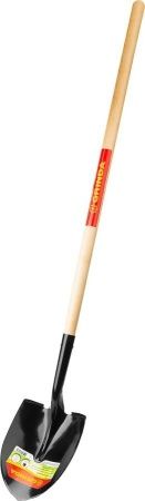 Лопата штыковая для земляных работ, деревянный черенок, GRINDA по цене 1 060 руб. купить в Воронеже.