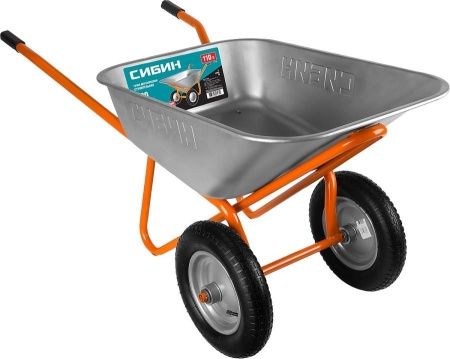 Строительная двухколесная тачка СИБИН СТ-22 110 л 200 кг по цене 4 900 руб. купить в Воронеже.
