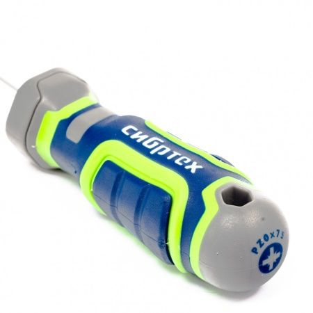 Отвертка PZ0 x 75 мм, CrV, четырехкомпонентная рукоятка Сибртех по цене 52 руб. купить в Воронеже.