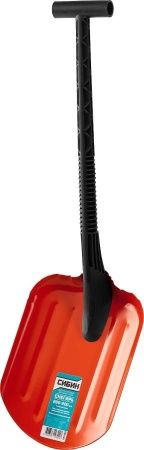 Автомобильная Снеговая лопата СИБИН СНЕГИРЬ 260 мм стальная с пластиковой рукояткой по цене 620 руб. купить в Воронеже.