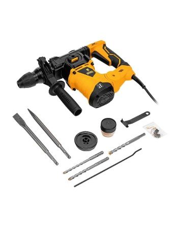 Перфоратор электрический RHV-1250-30, SDS-plus, 1250 Вт, 5 Дж, 3 плюс 1 режим Denzel по цене 13 530 руб. купить в Воронеже.