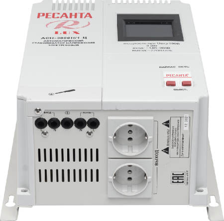 Стабилизатор напряжения серии LUX РЕСАНТА АСН-3000Н/1-Ц по цене 9 290 руб. купить в Воронеже.