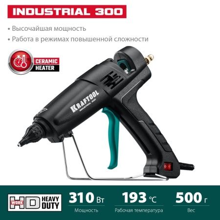 KRAFTOOL Industrial 300, d 11 - 12 мм, 45 г/мин, электрический термоклеевой пистолет (06842) по цене 7 990 руб. купить в Воронеже. KRAFTOOL Industrial 300, d 11 - 12 мм, 45 г/мин, электрический термоклеевой пистолет (06842) по цене 7 990 руб. купить в Воронеже.