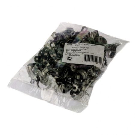 Скоба металлическая двухлапковая, 21 мм, 100 шт Сибртех по цене 513 руб. купить в Воронеже.