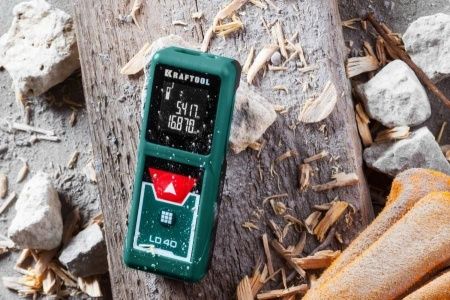 Дальномер ″LD-40″ лазерный, дальность 5см - 40м, точность 1,5 мм, KRAFTOOL 34763 по цене 5 590 руб. купить в Воронеже.