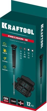 Precision 12 набор отверток для точных работ 12 предм., KRAFTOOL по цене 2 990 руб. купить в Воронеже.