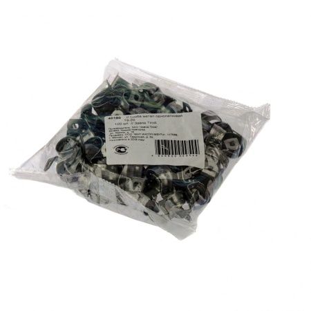 Скоба металлическая однолапковая, 19 мм, 100 шт Сибртех по цене 418 руб. купить в Воронеже.