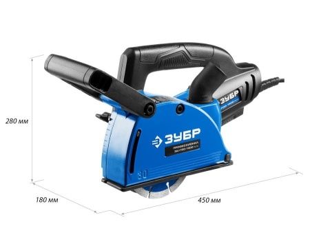 Штроборез (бороздодел), ЗУБР ЗШ-П30-1400 ПСТК, макс. глуб. 30 мм, 125 мм, подключ. пылесоса, плавн пуск, защита от перегрузки, 1400 Вт, кейс по цене 12 560 руб. купить в Воронеже.