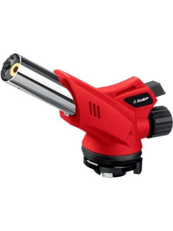 ЗУБР ГМ-350, 1300°C, газовая горелка с пьезоподжигом на баллон с цанговым соединением (55553) по цене 980 руб. купить в Воронеже.