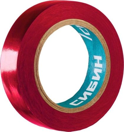 СИБИН красная изолента ПВХ, 10м х 15мм по цене 28 руб. купить в Воронеже.