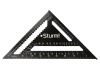 Угольник Свенсона 300мм, алюминиевый сплав, чёрная оксидация, белая шкала, Sturm!