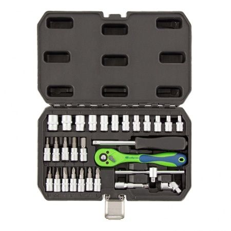 Набор инструментов 29 предметов, CrV, 1/4" Сибртех по цене 1 755 руб. купить в Воронеже.