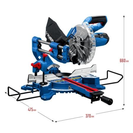 ЗУБР Профессионал ППТ-216-П пила торцовочная с протяжкой, d 216 х 30 мм, 1800 Вт по цене 21 550 руб. купить в Воронеже.