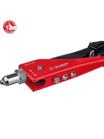 ЗУБР M-180, 90 - 180°, 2.4 - 4.8 мм, 270 мм, переставной заклёпочник (31199) по цене 850 руб. купить в Воронеже.