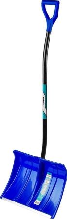 Снеговая лопата СИБИН ЛПА-500 500 мм пластиковая с алюминиевой планкой эргономичный алюминиевый черенок V-ручка по цене 1 110 руб. купить в Воронеже.