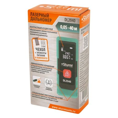 Дальномер лазерный Sturm! DL2040 по цене 3 090 руб. купить в Воронеже.