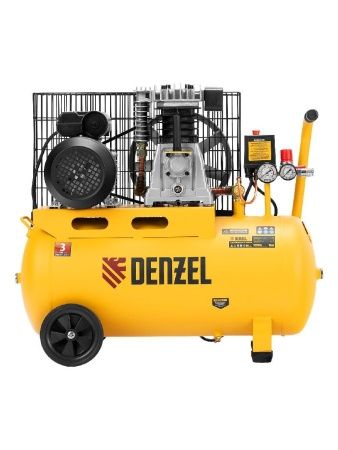 Компрессор воздушный BCI2300/50, ременный привод, 2.3 кВт, 50 литров, 400 л/мин Denzel по цене 43 340 руб. купить в Воронеже.