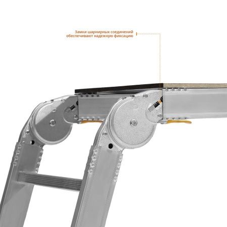 Рабочие подмости СИБИН, алюминиевые, 3х6х3 ступени, складные с фиксированной площадкой РП-36 по цене 13 500 руб. купить в Воронеже.