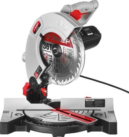 ЗУБР ЗПТ-210-1400 Л пила торцовочная, d 210 х 30 мм, 1300 Вт по цене 9 990 руб. купить в Воронеже.