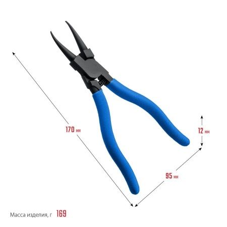 ЗУБР съемник стопорных колец 180 мм, прямые губки, внутренний по цене 540 руб. купить в Воронеже.