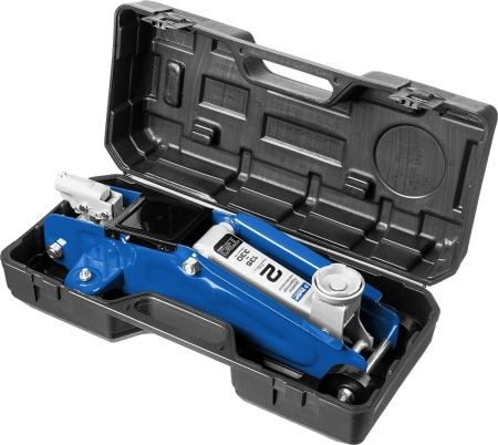 ЗУБР Т-30-K, 2 т, 135 - 330 мм, подкатной гидравлический домкрат в кейсе, Профессионал (43053-2-K) по цене 3 980 руб. купить в Воронеже.