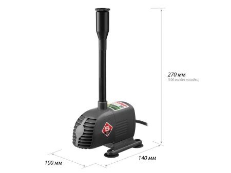 Насос фонтанный, ЗУБР ЗНФЧ-20-1.6, для чистой воды, напор 1,6 м, насадки: колокольчик, каскад, 28 Вт, 20 л/мин по цене 2 770 руб. купить в Воронеже.