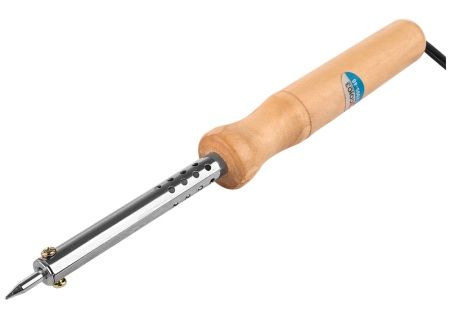 Паяльник электрический 40 Вт, деревянная рукоятка СОЮЗ по цене 228 руб. купить в Воронеже.