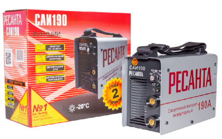 Сварочный аппарат инверторный Ресанта САИ 190 по цене 6 990 руб. купить в Воронеже.