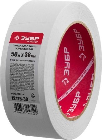 Малярный скотч, креповый, 38мм х 50м, ЗУБР по цене 287 руб. купить в Воронеже.