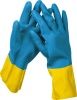 STAYER DUAL Pro перчатки латексные с неопреновым покрытием, хозяйственно-бытовые, стойкие к кислотам и щелочам, размер M