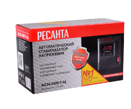 Стабилизатор напряжения РЕСАНТА АСН-500/1-Ц по цене 2 690 руб. купить в Воронеже. Стабилизатор напряжения РЕСАНТА АСН-500/1-Ц по цене 2 690 руб. купить в Воронеже.