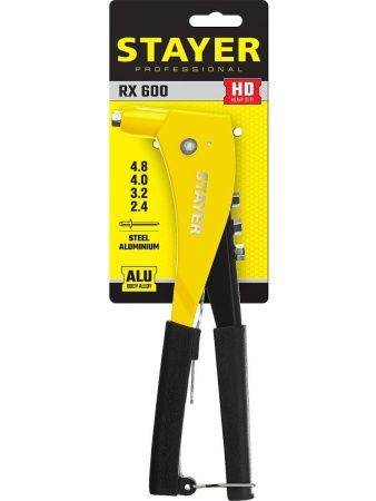 STAYER RX-600, 2.4 - 4.8 мм, 250 мм, усиленный литой заклепочник, Professional (3104) по цене 760 руб. купить в Воронеже.