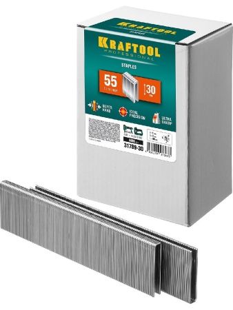 KRAFTOOL тип 18GA (55/90/C) 30 мм, 5000 шт, скобы для степлера (31789-30) по цене 2 360 руб. купить в Воронеже. KRAFTOOL тип 18GA (55/90/C) 30 мм, 5000 шт, скобы для степлера (31789-30) по цене 2 360 руб. купить в Воронеже.