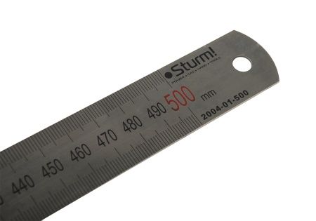 Линейка металлическая 500мм, антикоррозийное покрытие Sturm! по цене 308 руб. купить в Воронеже.