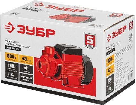 Поверхностный насос ЗУБР, 800 Вт, вихревой по цене 6 920 руб. купить в Воронеже.