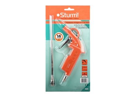 Пистолет продувочный, удлиненное сопло 215, 5 мм, 2-6 бар, d=3, 8мм Sturm! по цене 540 руб. купить в Воронеже.