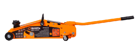 Домкрат гидравлический подкатной ДМК-2,5ФК (2,5 т, 140-390 мм, с фиксатором, в кейсе) Вихрь по цене 6 590 руб. купить в Воронеже.