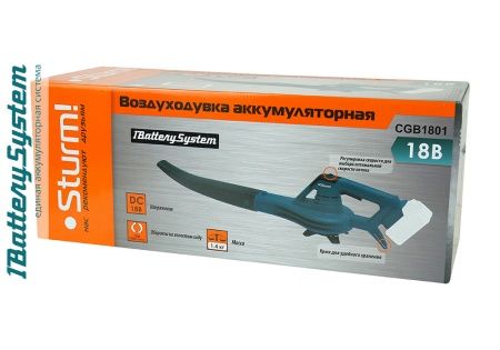 Воздуходувка аккумуляторная Sturm! CGB1801 1BatterySystem по цене 2 990 руб. купить в Воронеже.