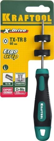 KRAFTOOL Х-Drive TX HOLE8x60 отвертка по цене 310 руб. купить в Воронеже.
