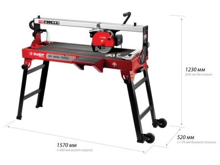 Электроплиткорез ЗУБР ″Мастер″, длина реза 920 мм, диск 200 мм, глубина реза 90°-32мм/45°-28мм, стол 960x400 мм, 1000Вт по цене 38 390 руб. купить в Воронеже.