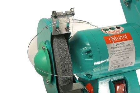 Станок точильный дисково-ленточный BG61150 Sturm!,350Вт,150 мм,50*686, подключение насадки для заточки сверл по цене 6 490 руб. купить в Воронеже.