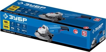 УШМ ЗУБР Профессионал, УШМ-П180-2000 п, 180 мм, 2000 Вт по цене 10 920 руб. купить в Воронеже.