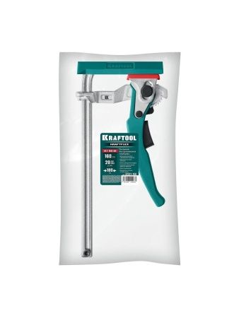 KRAFTOOL KRAFTFLEX, KLT-160, 160/60 мм, универсальная, цельнокованая, рычажная, быстрозажимная, в T-track струбцина (32331-160) по цене 1 810 руб. купить в Воронеже.