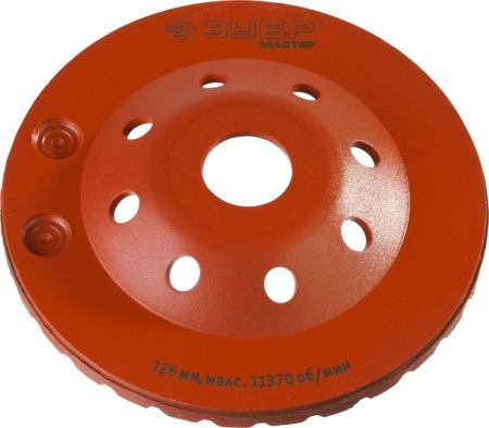 ЗУБР d 125 мм, двухрядная алмазная шлифовальная чашка (33376-125) по цене 1 360 руб. купить в Воронеже.