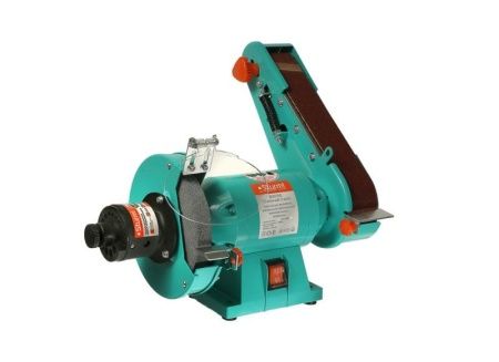 Станок точильный дисково-ленточный BG61150 Sturm!,350Вт,150 мм,50*686, подключение насадки для заточки сверл по цене 6 490 руб. купить в Воронеже.