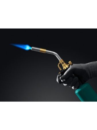 KRAFTOOL KF-9000, с пьезоподжигом на баллон турбо нагрев + 30% 2000°C, Газовая горелка Blue Fire (55510) по цене 4 160 руб. купить в Воронеже.