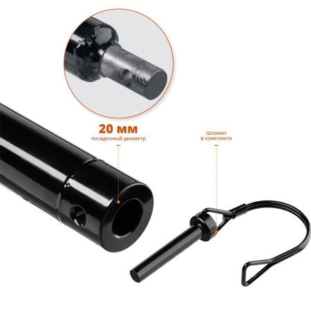 Удлинитель шнека для мотобуров, 500 мм, ЗУБР по цене 1 280 руб. купить в Воронеже.