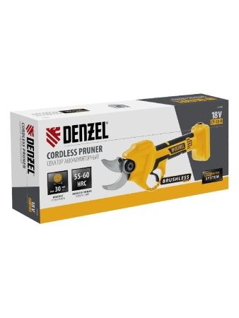 Секатор аккумуляторный CP-30-0, 18В Li-Ion Denzel по цене 8 510 руб. купить в Воронеже.